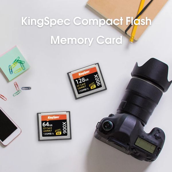 CARTES CARTE FLASH COMPACT COMPACT CARD CF 64 Go 128 Go Carte flash Carte flash 135 Mo / s Carte mémoire pour Caméra vidéo HD 3D 4K complète