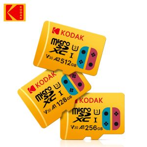 Kaarten Kodak Memory Card 32 GB 64 GB A1 UHSI 128 GB / 256 GB / 512 GB MICRO SD CARD U3 Flash TF SD -kaart voor camera / smartphone / game