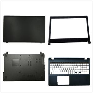 Tarjetas Teclado portátil LCD Top de cubierta posterior Tapa superior Caso inferior para Acer para Travelmate 2420 Negro