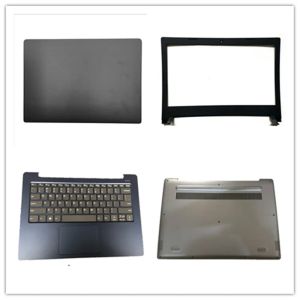 Cartes pour ordinateur portable clavier tactile tactile supérieur couvercle supérieur couvercle supérieur couvercle arrière couvercle inférieur pour Lenovo Chromebook C34015 Black Us