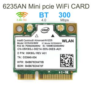 Cartes Card de LAN sans fil pour ordinateur portable pour Intel 6235 Centrino Advancedn 6235an 6235Anhmw WiFi Carte Bluetooth 4.0 Half Mini PCIe 300 Mbps