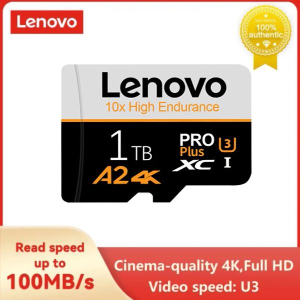 Tarjetas Lenovo 1TB Memory Card Class10 V30 TF Tarjeta 2TB Mini SD Tarjeta 128GB 256 GB Alta velocidad Micro TF Tarjeta SD 512GB para la cámara del teléfono Drone