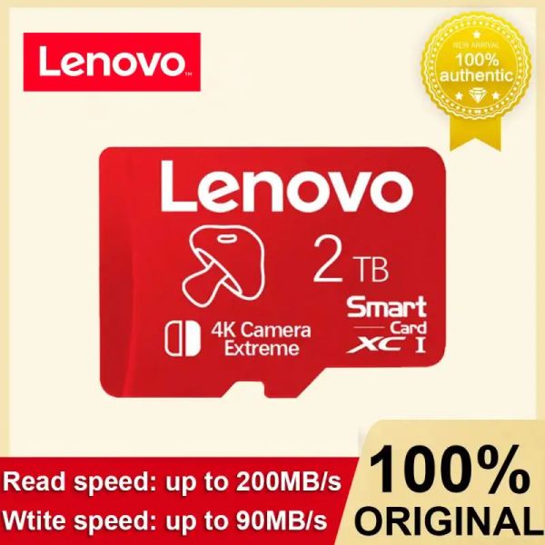 Cartes Lenovo 2TB 1TB Carte mémoire flash UHSI SD Carte 512 Go V60 TF Carte 256 Go à haute vitesse Micro TF SD Carte 128 Go pour le commutateur Nintendo