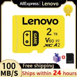 Cartes Lenovo 2TB 1TB TF Flash Memory Carte 512 Go A2 V60 Micro TF SD Carte 256 Go SD Carte mémoire à haute vitesse pour le commutateur Nintendo