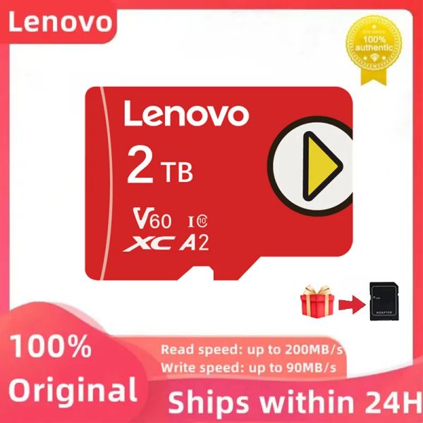 Tarjetas Lenovo 2TB Clase 10 Tarjeta de memoria 1TB 512GB 256GB Tarjeta SD Micro TF Tarjeta SD 128GB Tarjeta de memoria Flash para la cámara del teléfono Tableta de drones