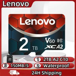 Cartes Lenovo Carte mémoire à haute vitesse Lenovo 2TB 128 Go Classe 10 V60 1 To Mini Carte SD 512 Go Micro TF SD Carte TF 256 Go pour le commutateur Nintendo