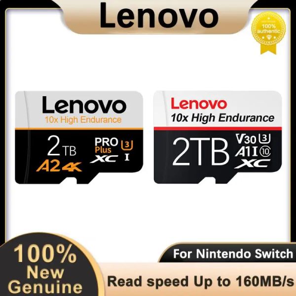 Tarjetas Lenovo 2TB Micro TF SD Tarjeta 1TB Tarjeta de memoria de alta velocidad 128 GB Clase Flash 10 SD Tarjeta SD 256GB 512GB Tarjeta flash TF para dron de teléfono