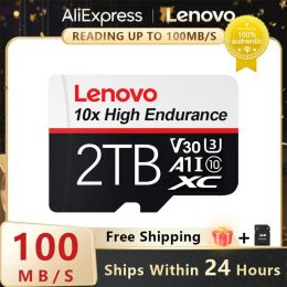 Cartes Lenovo 2TB SD / TF Flash Memory Carte 1TB Micro TF SD Carte 512 Go 256 Go Mini Carte SD jusqu'à 100 Mo / s 128 Go étanche pour les téléphones Drone