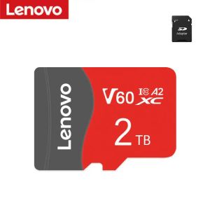 Kaarten Lenovo High Speed Micro SD -kaart 2TB 1TB 512 GB 256 GB 64 GB 32 GB SD Memory Card 128 GB Klasse 10 Flash -kaart voor telefoon/tablet PC