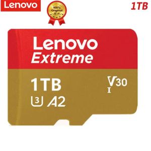 Cartes Carte mémoire Lenovo 2TB 1TB 512 Go 256 Go 128 Go 64 Go A1 / A2 Card Flash Micro TF SD pour Nintendo Switch Téléphone Give Carte Reader Cadeaux