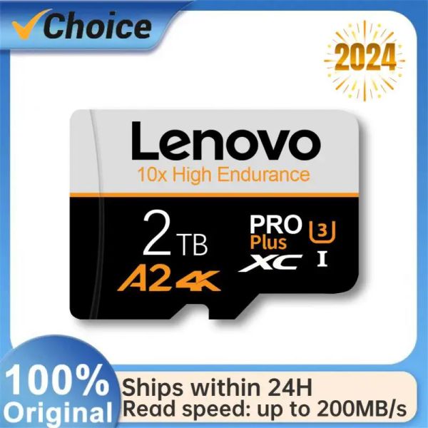 Tarjetas Memoria Lenovo Tarjetas SD 2TB 1TB SD Memory Tarjeta 128GB 256GB Memoria Flash TF TF A2 V30 Micro TF/SD Tarjeta para tableta/Android Teléfono