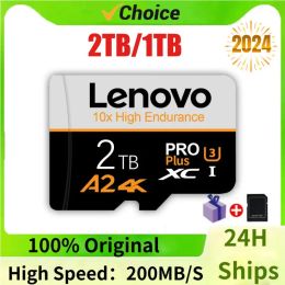 Kaarten Lenovo Micro TF/SD Memory Card 2TB 1TB V30 U3 128 GB 512 GB SD -kaart SD/TF Flash Card Class 10 Geheugenkaart voor Nintendo Switch