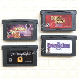 Cartes Lufia Grand Theft Auto Double Dragon Oriental Blue Video Video Game Cartridge Console Console pour 32 bits Player USA Version