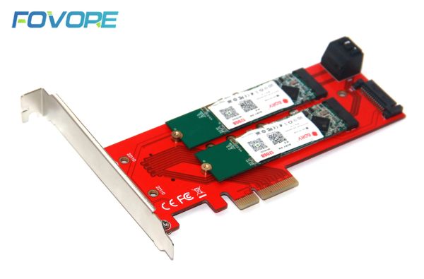 Cartes M2 PCIe Adaptateur PCI Express 3 Port M2 NGFF M + B Clé Contrôleur SSD Contrôleur M.2 PCIE EXPANSION CARTE