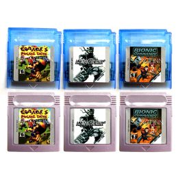Cartes Metal Gear Solid Conker's Pocket Tales Bionic Commando Memory Cartoudge pour 16 bits Console de jeu vidéo portable Accessoires de carte