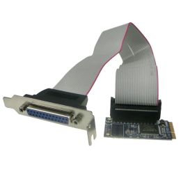 Cartes Mini PCIe à IEEE 1284 Carte parallèle Mini PCI Express To DB25 Imprimante LPT Port Adaptateur pour Mini Itx Mini PCIe Converter Card