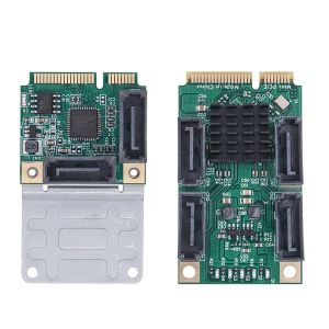 Cartes Mini PCIe à SATA3.0 Carte d'extension M.2 PCI Express 2.0 Adaptateur SSD B + M Carte de colonne montante de la clé 5.0 / 2,5 G