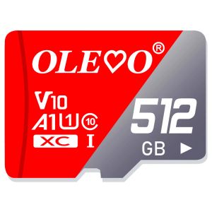 Cartes Mini SD Carte 128 Go 256 Go de haut vitesse de haut débit 16 Go 32 Go Classe 10 Cartes mémoire 64 Go Carte micro TF de stockage pour la tablette PC de téléphone 512 Go