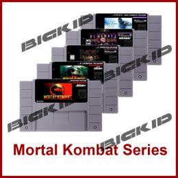 Cartes Mortal Kombat 1 2 3 Ultimate Mk 3 Gold 2000 NTSC Version 16 Bit 46pins Big Gray Game Card pour USA Game Players