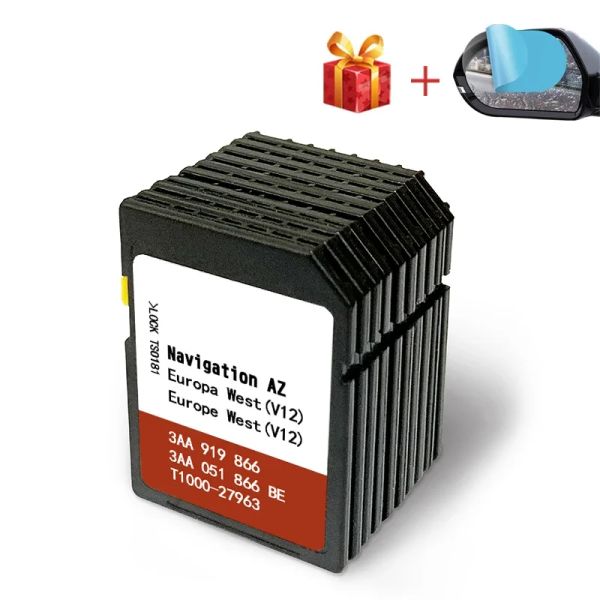 Cartes Navigations Mise à jour de la carte pour Volkswagen RNS 315 AZ V12 Western Europe GPS SD Card VW 3AA051866BE SAT NAV