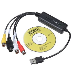 Kaarten Nieuwe aankomst USB 2.0 Video Capture Card VHS naar DVD VCR -kabels Converter Audio Video Adapter voor PC -laptop