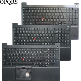 Cartes nouvelles pour Lenovo Thinkpad E15 Gen 2 US / Latin LA / Spanish Sp / French FR AZERTY OPLAPIER CLAVIER AVEC PALMREST COUVERTURE UPPER