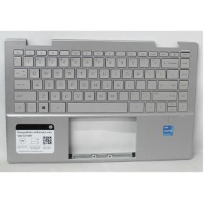 Kaarten Nieuwe toetsenbord palmstestomslag voor HP Pavilion 14dy 14mdy0013DX M45219001 Silver