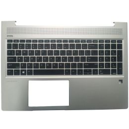 Kaarten Nieuw laptoptoetsenbord voor HP Probook 15 450 G6 455 G6 455R G6 450 G7 455 G7 455R G7 US / met palmestafdekking Geen achtergrondverlichting