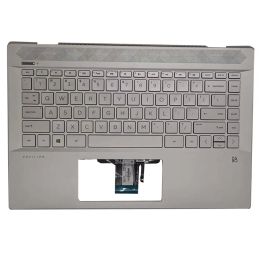 Cartes New Palmrest Backlit Clavier pour HP Pavilion 14CE 14CE0027 14CE0068ST L19191001 Silver