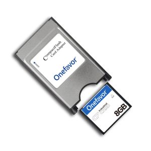 Kaarten One Favor 32MB 64 MB 128 MB 256 MB 512MB 1GB 2GB 4 GB 8 GB CF -kaart met adapter naar PCMCIA -kaart voor industriële machine geheugenkaart
