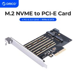 Tarjetas ORICO PCI Express M.2Interface SSD M.2 NVME a PCIe 3.0 X4 Gen3 Convirt Soporte de tarjeta 22302280 Tarjeta de velocidad Super