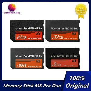 Cartes originales 8 Go 16 Go 32 Go 64 Go Memory Stick Pro Duo HX Game Flash Card pour Sony PSP Cybershot Camera
