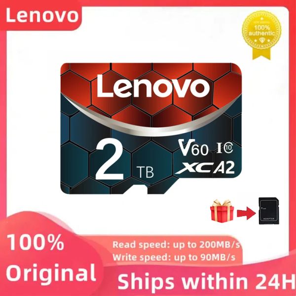 Cartes Original Lenovo SD 2TB MICRO TF Mini SD Carte 512 Go 256 Go 128 Go 64 Go TF Memory Flash Carte pour téléphone / ordinateur / caméra Dropshipping