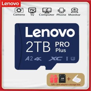 Kaarten Origineel Lenovo SD -geheugenkaart 2TB 1TB Klasse 10 SD/TF Flash Card Mini SD -kaarten 64 GB 128GB TF SD Flash MemoryCard 512 256 GB