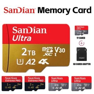 Cartes Carte mémoire d'origine 2TB 1TB 64GB / U3 / 128 Go / 256 Go / 512 Go Micro SD / TF Cartes Flash MicroSD U3 4K pour le téléspect