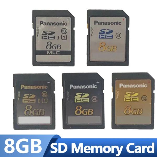 Tarjetas Panasonic SDHC 8G Cámara Memoria de la cámara 8GB Tarjeta SD Alta velocidad para SLR Nikon Canon Digital Camera envío gratis NUEVO