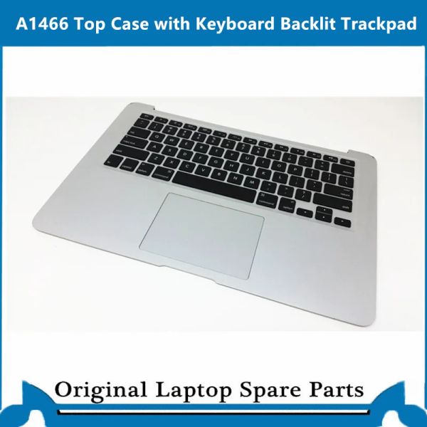 Cartes Top Case d'origine pour MacBook Air A1466 Palmrest avec clavier Backlit Trackpad 13 'US Sliver 20132017