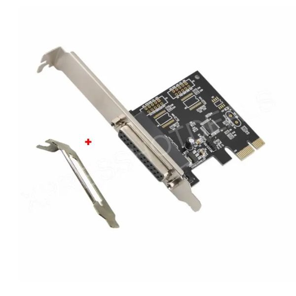 Cartes PCIe Port parallèle DB25 LPT Adaptateur de carte d'imprimante avec support de profil bas