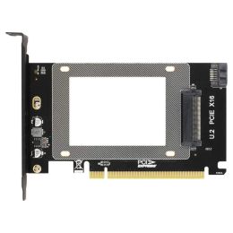 Cartes PCIe Riser 3.0 4x x16 à U.2 SFF8639 Adaptateur NVME PCIe SSD PCIe à U2 Carte M.2 NGFF 2.5 SSD à PCIEX16 Intel