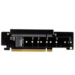 Kaarten PCIE4.0 X16 tot X8+X4+X4 Splitter Adapter Card voor M.2 NVME 223022110 SSD / SFF8639 Card PCIEXpress 4.0 Uitbreiding Riser Card