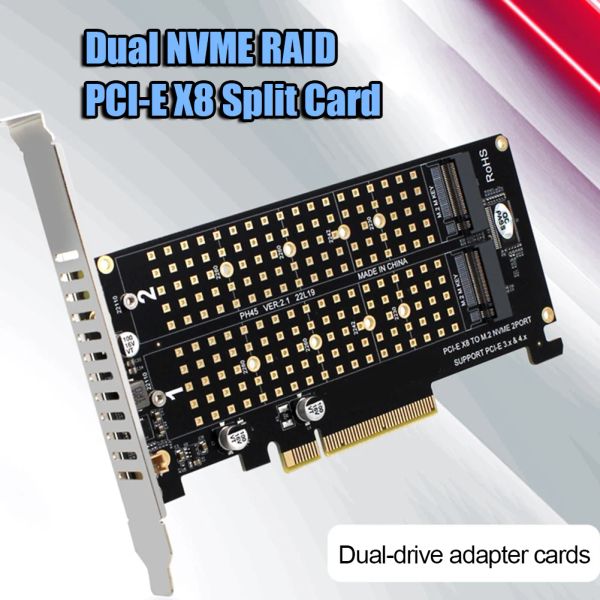 Cartes PCIEX8 à NVME M.2 MKEY EXPANSION CARTE 2 PORTS RAID TABIE