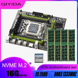 Cartes Qiyida x79 Set X79chip Xeon E5 2689 4x4GB = 16 Go 1333MHz 10600R DDR3