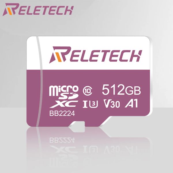 Cartes ReleTech 32 Go 64 Go 128 Go 256 GBU3 A1 TF Carte Micro SD La carte est utilisée pour conduire un enregistreur / téléphone mobile / appareil photo / affichage