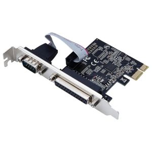 Cartes RS232 Port série COM COM DB25 IMPRIMANTE PORT PORT LPT À PCIE PCI EXPRESS CARD ADAPTER CONVERTER