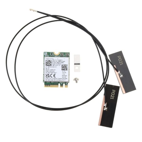 Cartes RTL8852CE Adaptateur sans fil à grande vitesse Triband 2,4 / 5 / 6GHz 5400Mbps BT5.3 Récepteur WiFi d'antenne intégrée 6E pour ordinateur portable