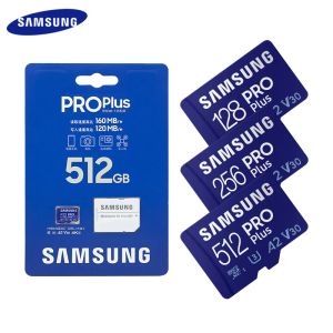 Cartes Samsung Micro SD Card Pro Plus Original 512 Go 256 Go 128 Go Memory Cards pour Nintendo Switch Steam Deck Rog Ally Tablet DJI Camera