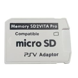 Cartes SD2VITA Version 6.0 Adaptateur de carte mémoire pour PS Vita Henkaku 3.65 Microsecure Digital Memory Carte Holder Accessoires de jeu