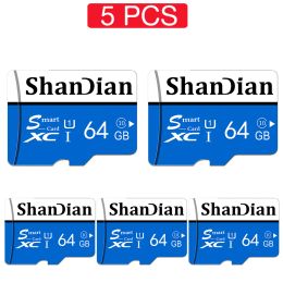 Cartes Shandian Payez 5 PCS LOT SD CARTE MÉMOIRE HIGHT SPEED 256 Go 128 Go 64 Go Mini Carte SD 32 Go 16 Go 8 Go pour la surveillance du téléphone mobile UAU