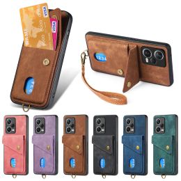 Tarjetas Case de cuero de billetera solt para Xiaomi Redmi Note 12 Pro Plus 11s 11 13 POCO X5 X4 12T x3 NFC Coraja de bolsas de bolsas de mano