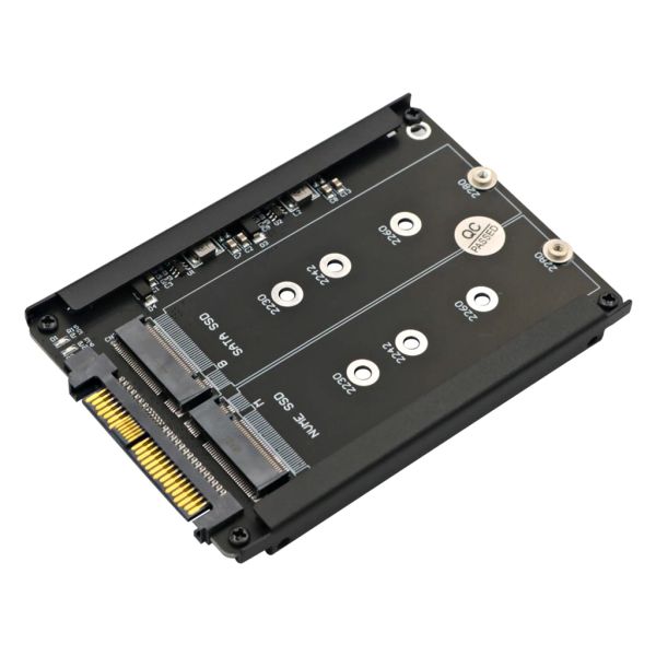 Tarjetas SSD Adaptador M2 SSD a U.2 Adaptador M.2 para NVME SATA SSD a PCIe U2 SFF8639 Adaptador PCIe M2 Converter para computadora de escritorio